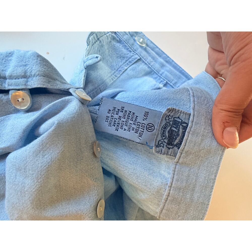 Gorgeous vintage two piece denim set skirt and vest - size M - Picture 6 of 7